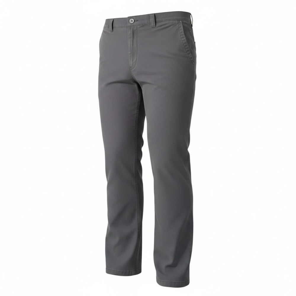 Duluth Trading‎ Co Flex Ballroom Khaki Pants Mens 36x34 Gray Work Chinos Stretch